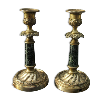 PAIR OF CANDLE HOLDERS XIXEME