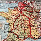 Carte scolaire Vidal Lablache n°7 France Chemins de Fer