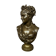 Léopold Harzé (1831–1893). Bronze bust of a young woman on a marble base. Belgium. Dated 1878.