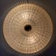 Old ceiling lamp Gilded metal and crystal Lucien Gau