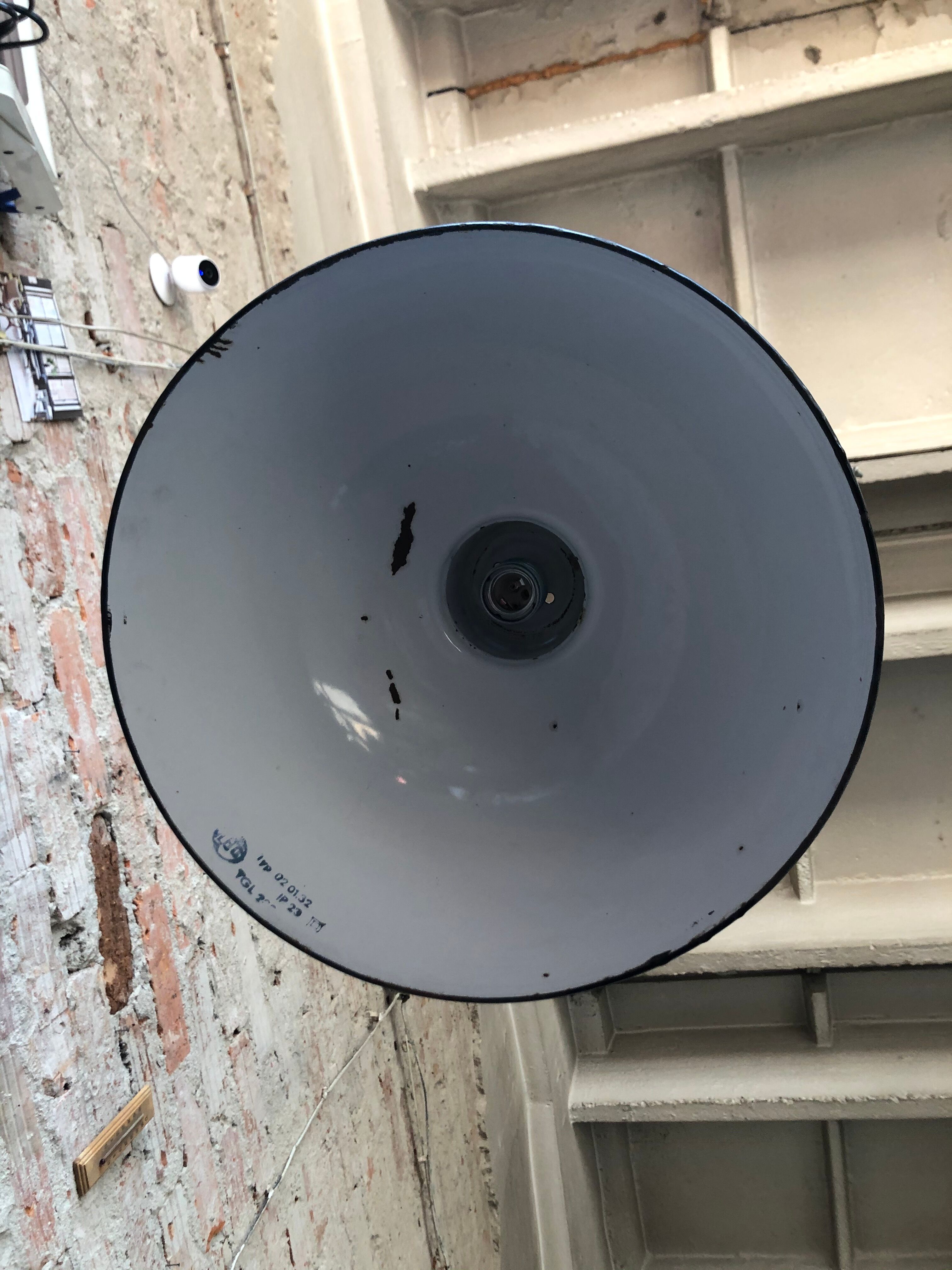 Industrial model EHS2/S hanging lamp, 1950