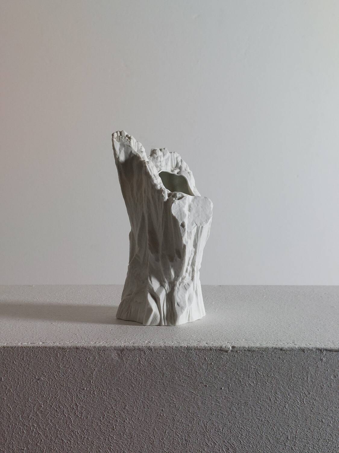 Biscuit porcelain vase, mid-20th century