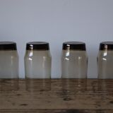 4 vintage smoked glasses 70s