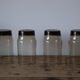 4 vintage smoked glasses 70s