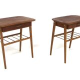 Set of 2 teak bedside tables, Sweden, 1960