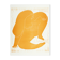 The seated woman orange