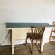 Metal and formica industrial desk