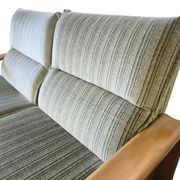 Vintage soft green two-seater sofa / sofa / armchair