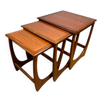 Tables gigognes rétro vintage en teck du milieu du siècle par G Plan 1960