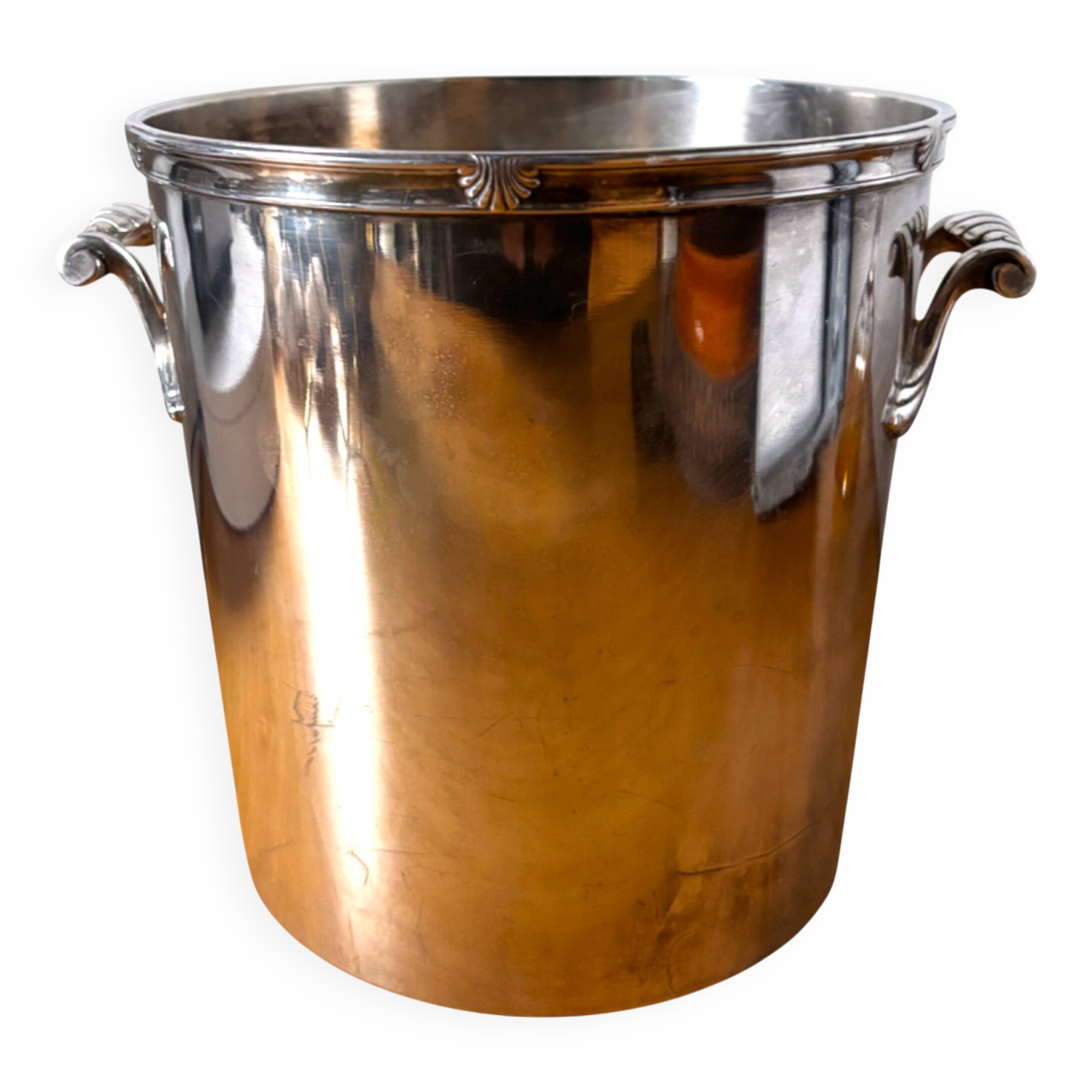 Ercuis silver-plated champagne bucket, France 1950s