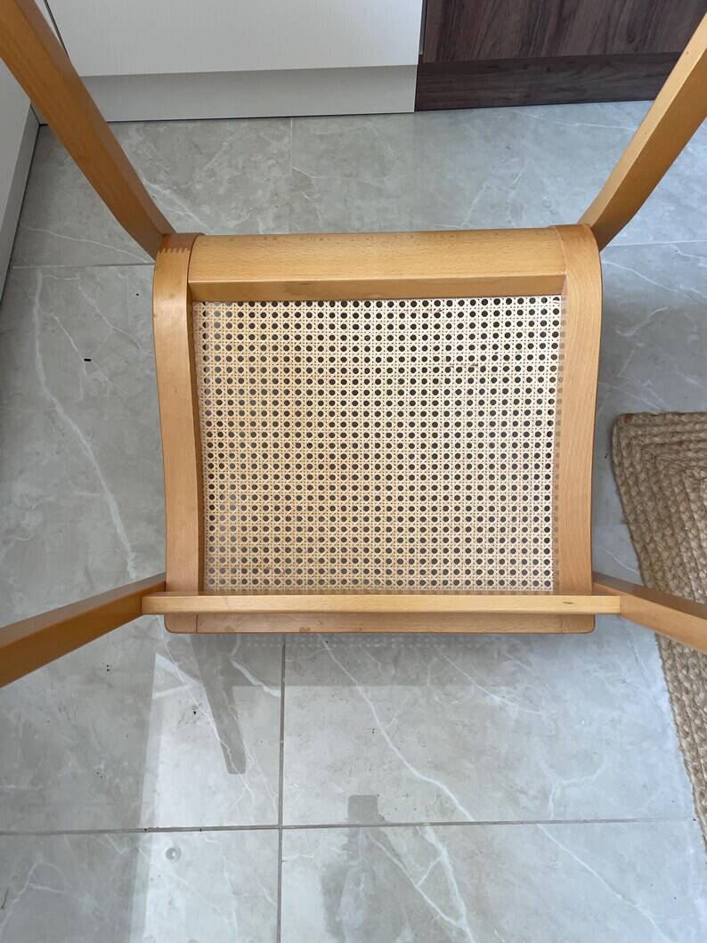Vintage cane armchair – Pietro Olivo style / 70s-80s