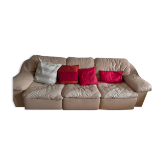 Design leather sofa Roche Bobois
