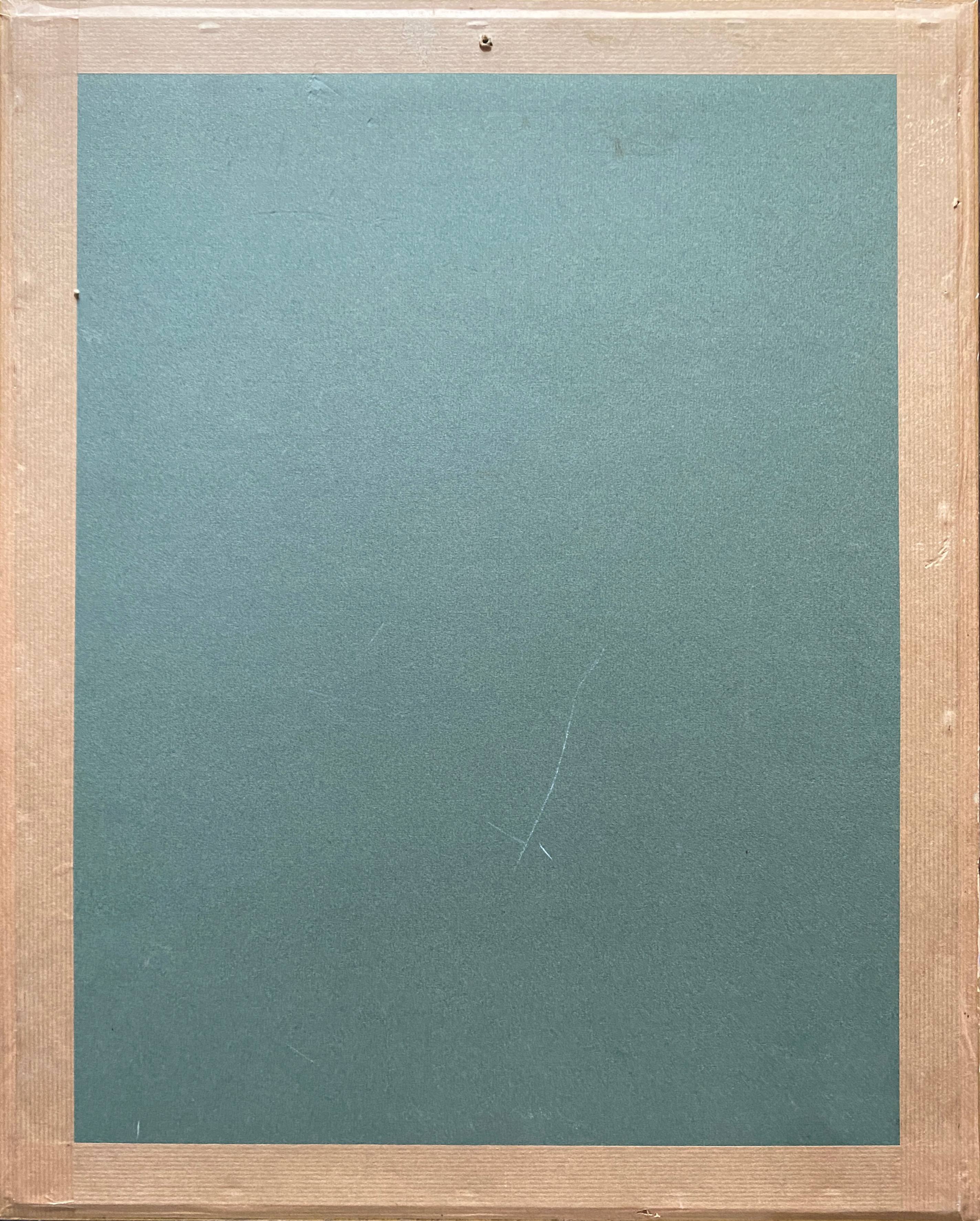 Painting "jurassian landscape" circa 1950 hsc + frame