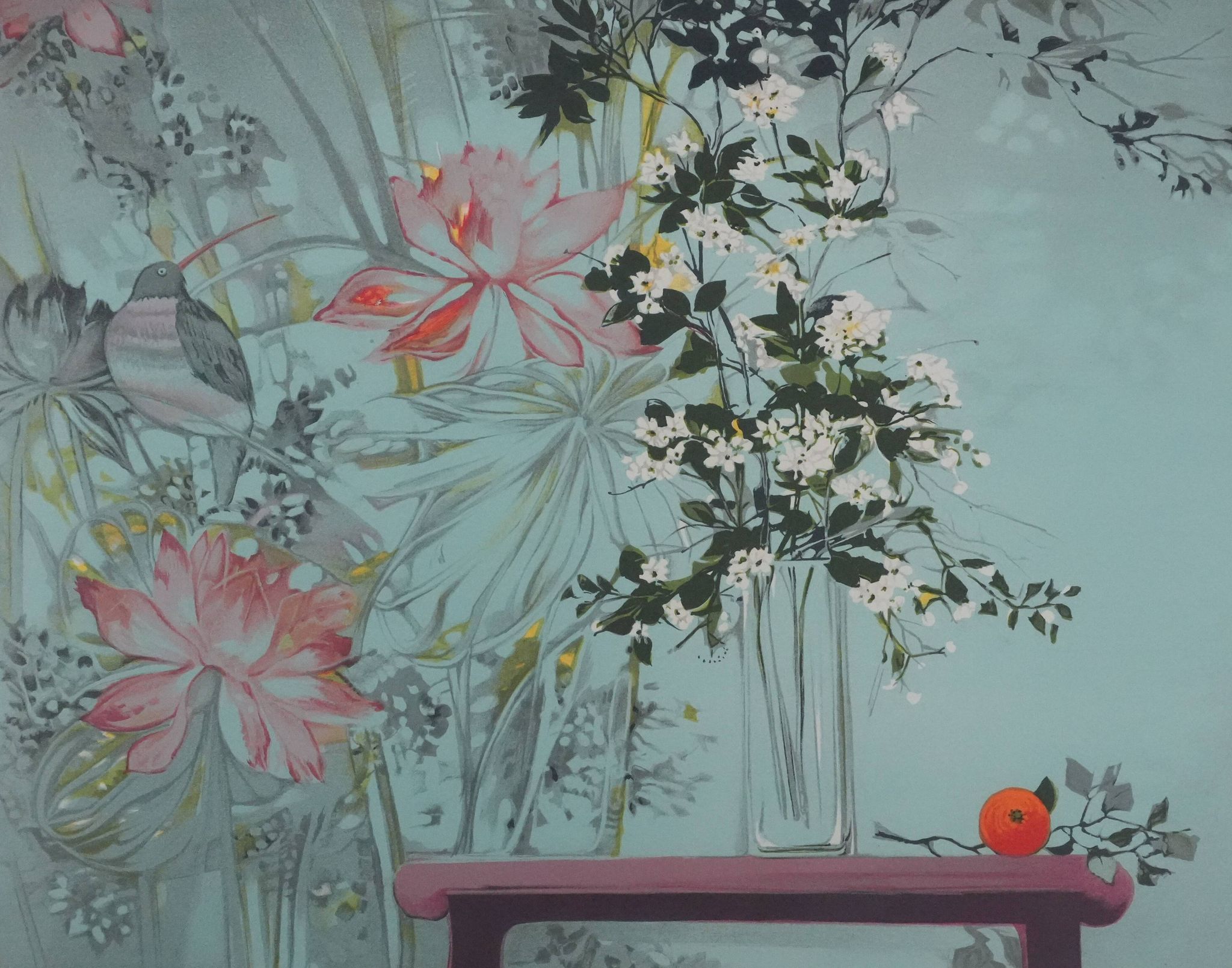 Michel Henry: Flowers in the Wind, original signed lithograph