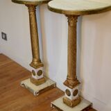 Pair of brackets half moon