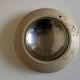 Travertine and steel valet tray, space age 1960s, Italian work