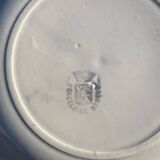Charming old-fashioned soup plate with floral patterns
