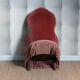 Fauteuil crapaud rose parme