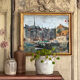 Huile sur toile Honfleur