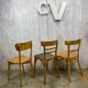 Lot 3 mismatched bistro chairs