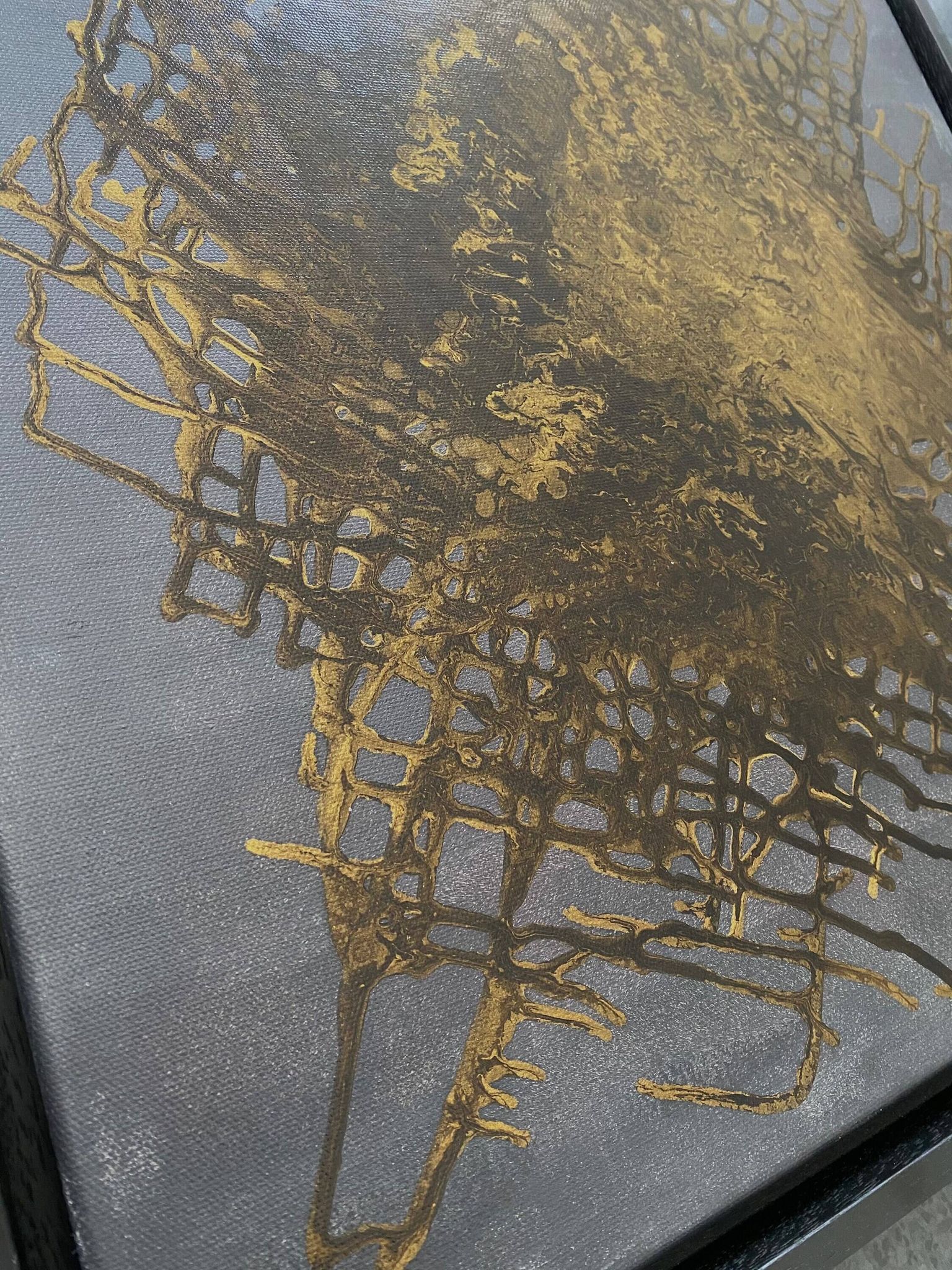 A very original contemporary painting of French craftsmanship, unique model