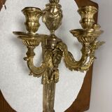 Wall light in gilded bronze