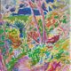 Pierre Lacroux (1909-1993) Gouache - 38,5 x 28,5cm - cap ferrat August 78