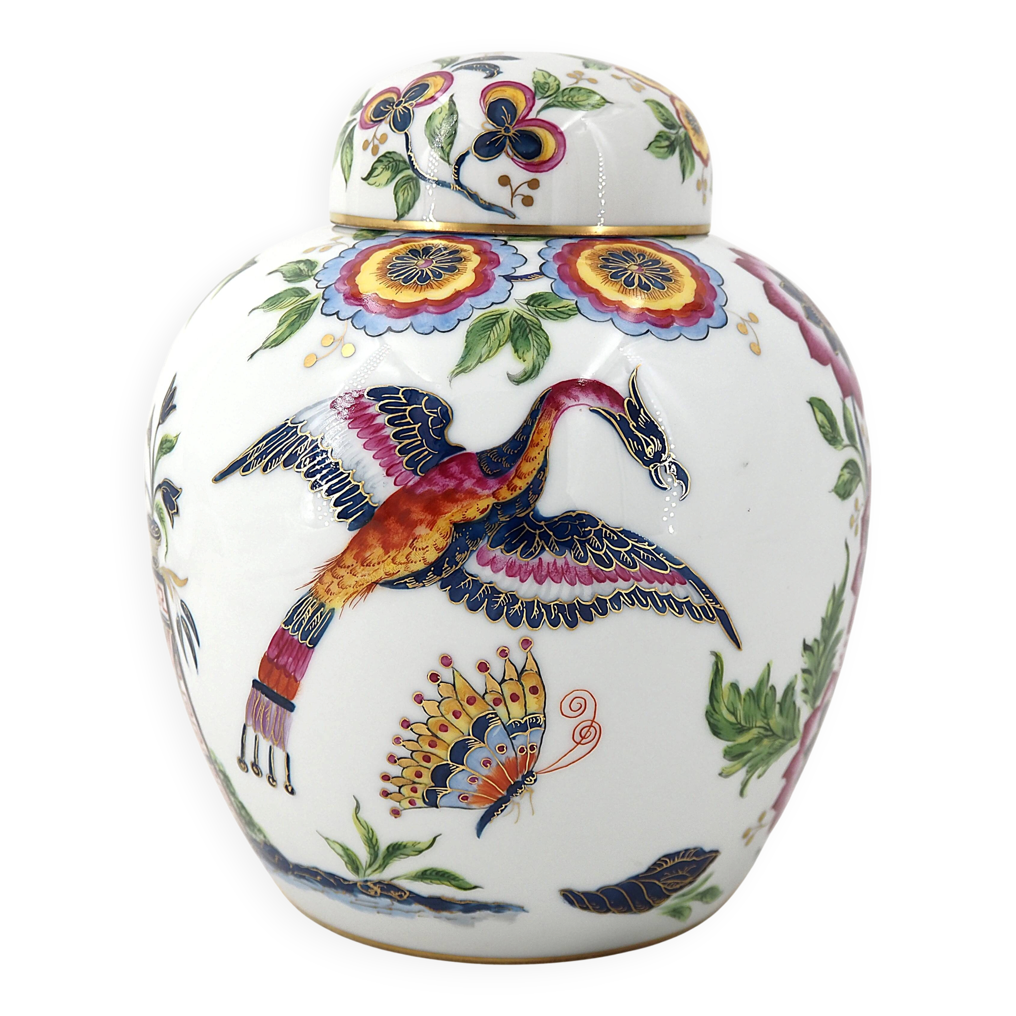Le Tallec in Paris, complete covered porcelain pot, signed, excellent condition.