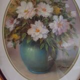 Old bouquet of flowers painting