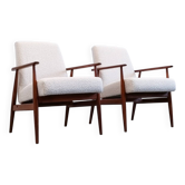 Fauteuils du milieu du siècle en boucle d'ivoire par Henryk Lis, 1967