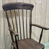 Fauteuil anglais en orme - fin XIXème