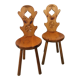 Chaises en bois pin montagnard