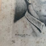 Portrait signed HC Dupont