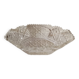 Cut glass fruit bowl