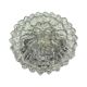 Crystal Ceiling Lamp, Wall Lamp RZB 32310 Floral Motif / Ice Glass, Germany