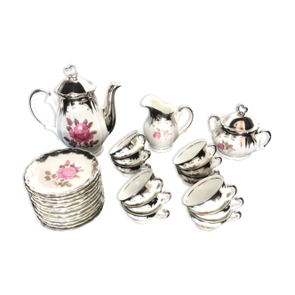 COMPLETE vintage coffee service in porcelain Tirschen Bavaria