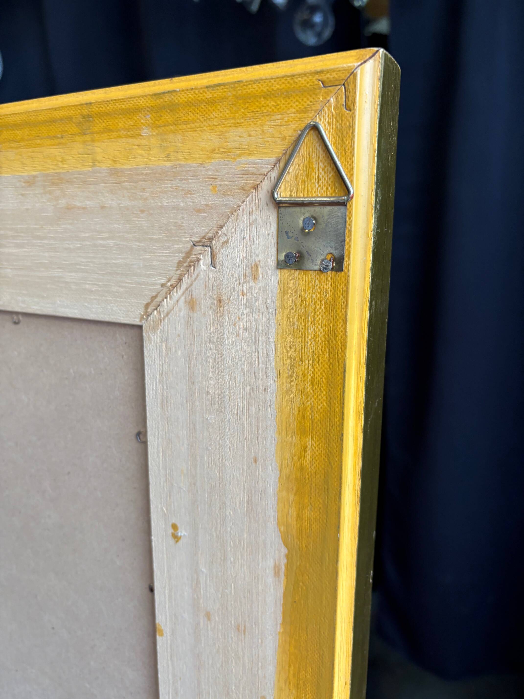 Large gilt mirror with beveled glass - Louis Philippe style