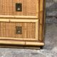 Vintage Italian dresser by Dal Vera in rattan and bamboo 1960'S