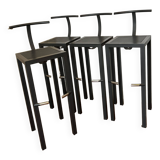 Set of 4 Sarapis Aleph Ubik stools designed by Philippe Starck for Driade