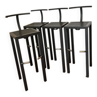 Set of 4 Sarapis Aleph Ubik stools designed by Philippe Starck for Driade