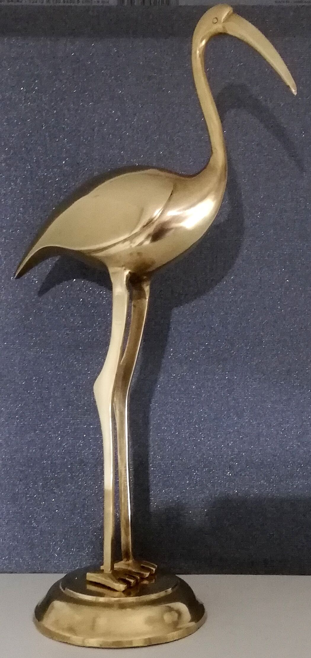 Ibis en bronze doré art déco