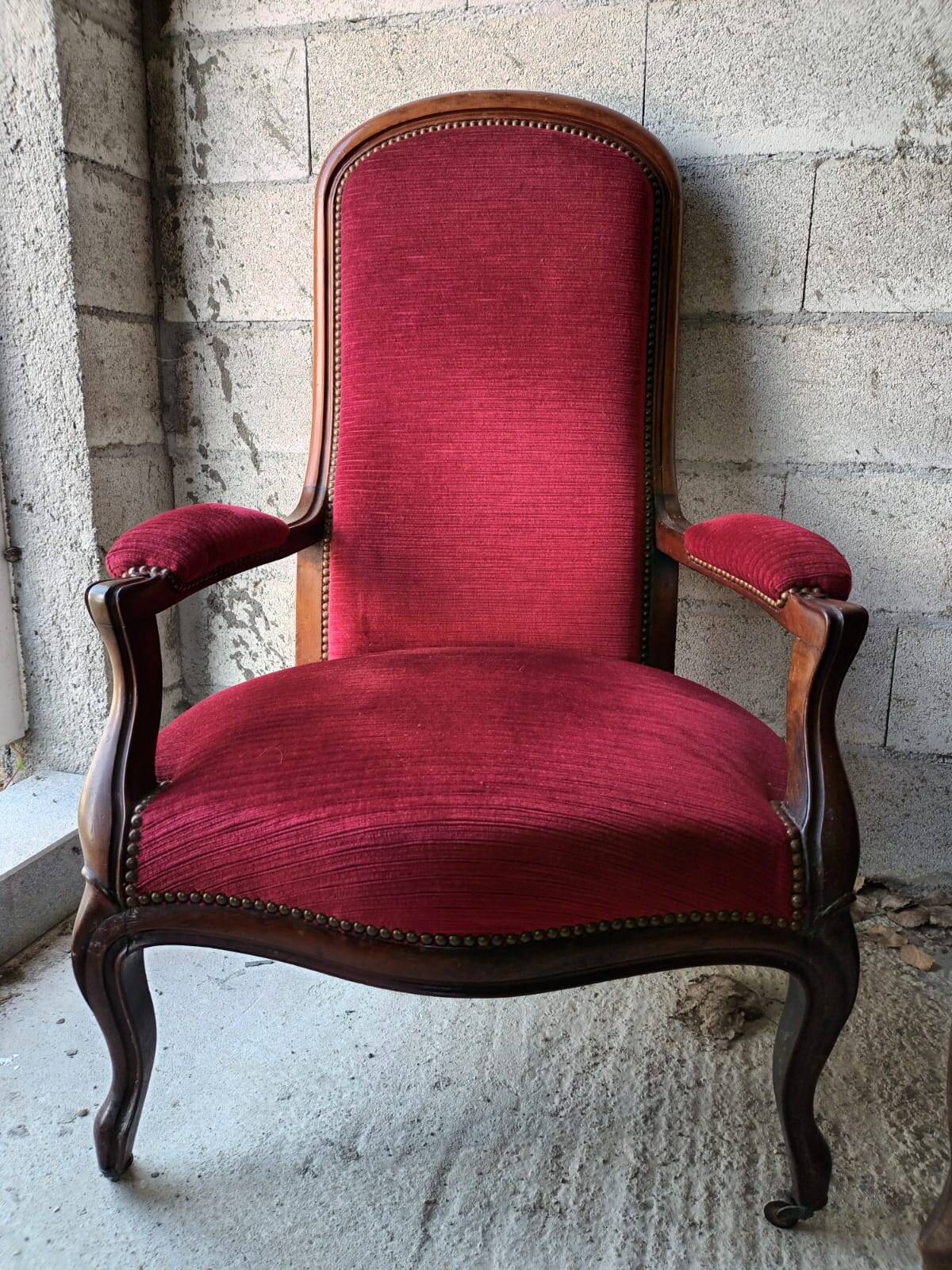 Set of 2 "Voltaire" armchairs