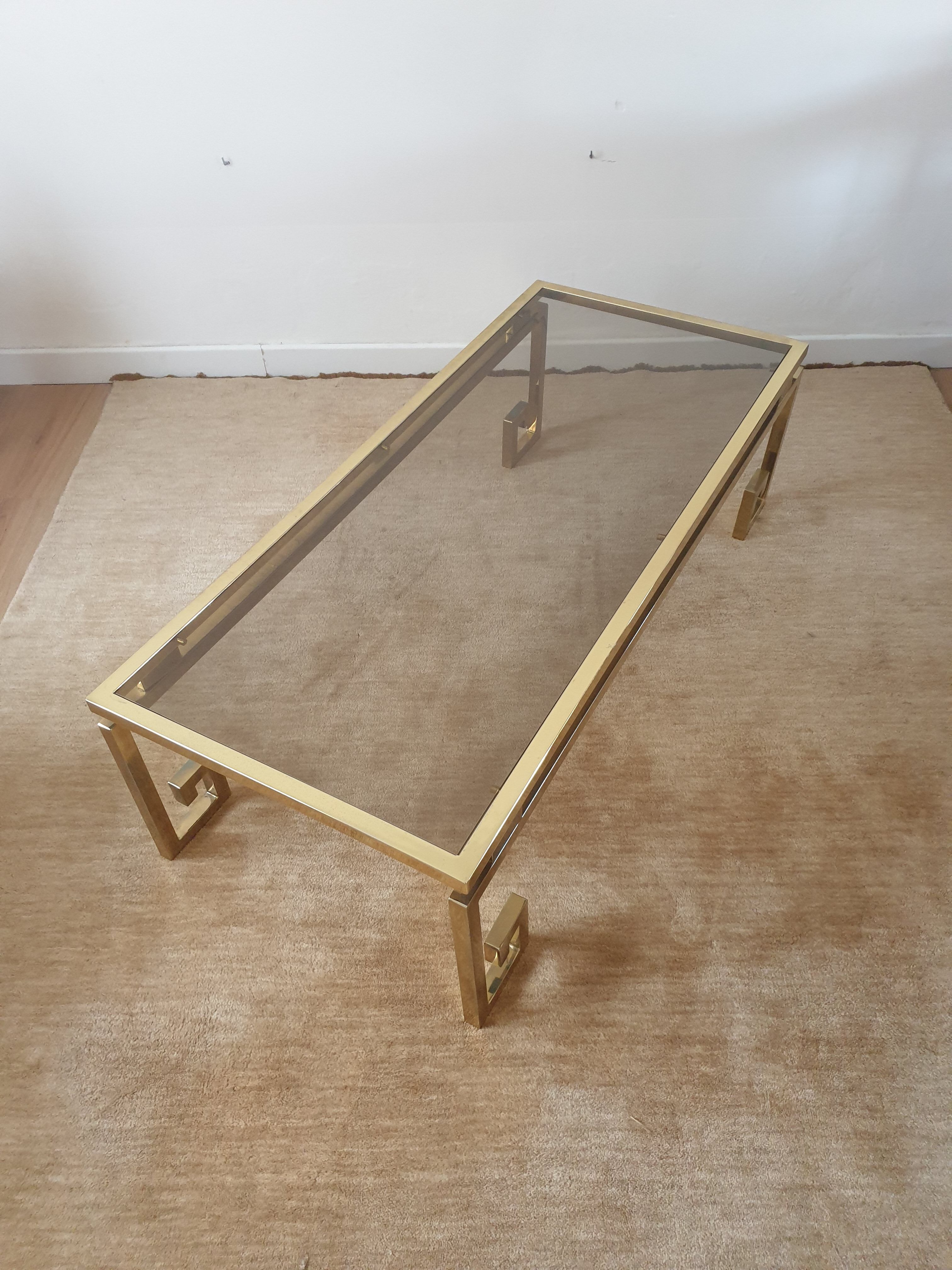 Brass coffee table