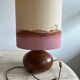 Solid olive wood lamp base