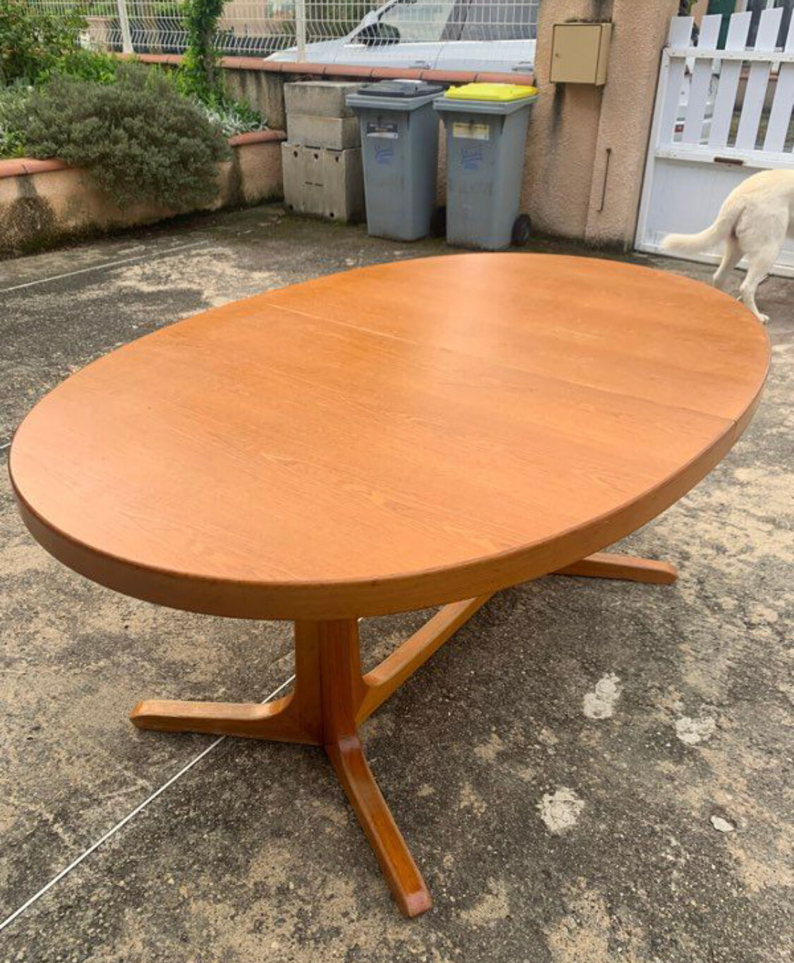 Baumann oval dining table