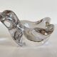 Empty crystal pocket in vintage bird shape