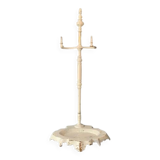 Porte parapluie en laiton et fonte, Gandry Fils, peint en blanc