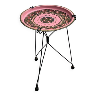Vintage 60's tripod pedestal table