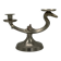 Vintage sculptural candelabrum with two lights in the shape of a bird.