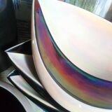 Four vintage Verceram ceramic dessert plates
